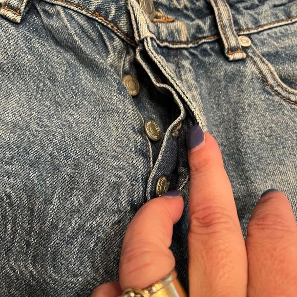 Blacksmith & Co. H.E. By Mango Button Fly Straight Leg Jeans sz 30 - Picture 4 of 7